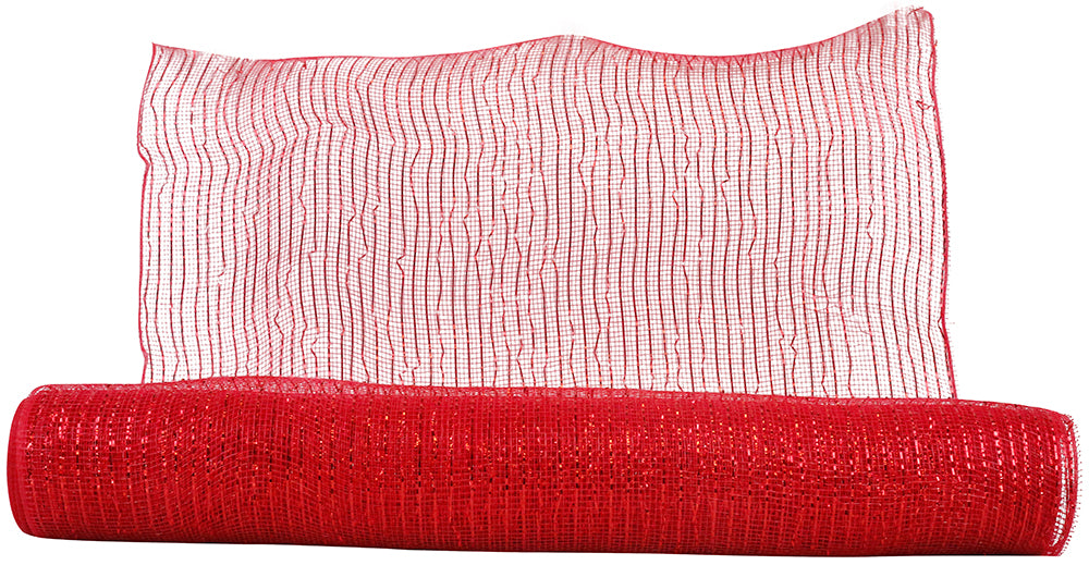 Red 21 Inch Polyester Decor Mesh