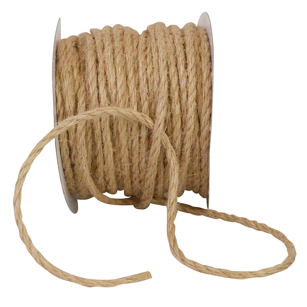 Natural Jute Cord 1/8 Inch 25 Yards