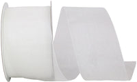 Chiffon Mono Sheer Ribbon White 2-1/2 Inch for Bows