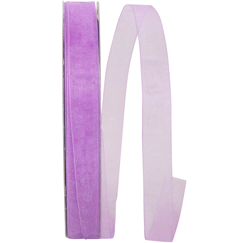 Orchid Chiffon Mono Sheer Ribbon 5/8 Inch for Bows