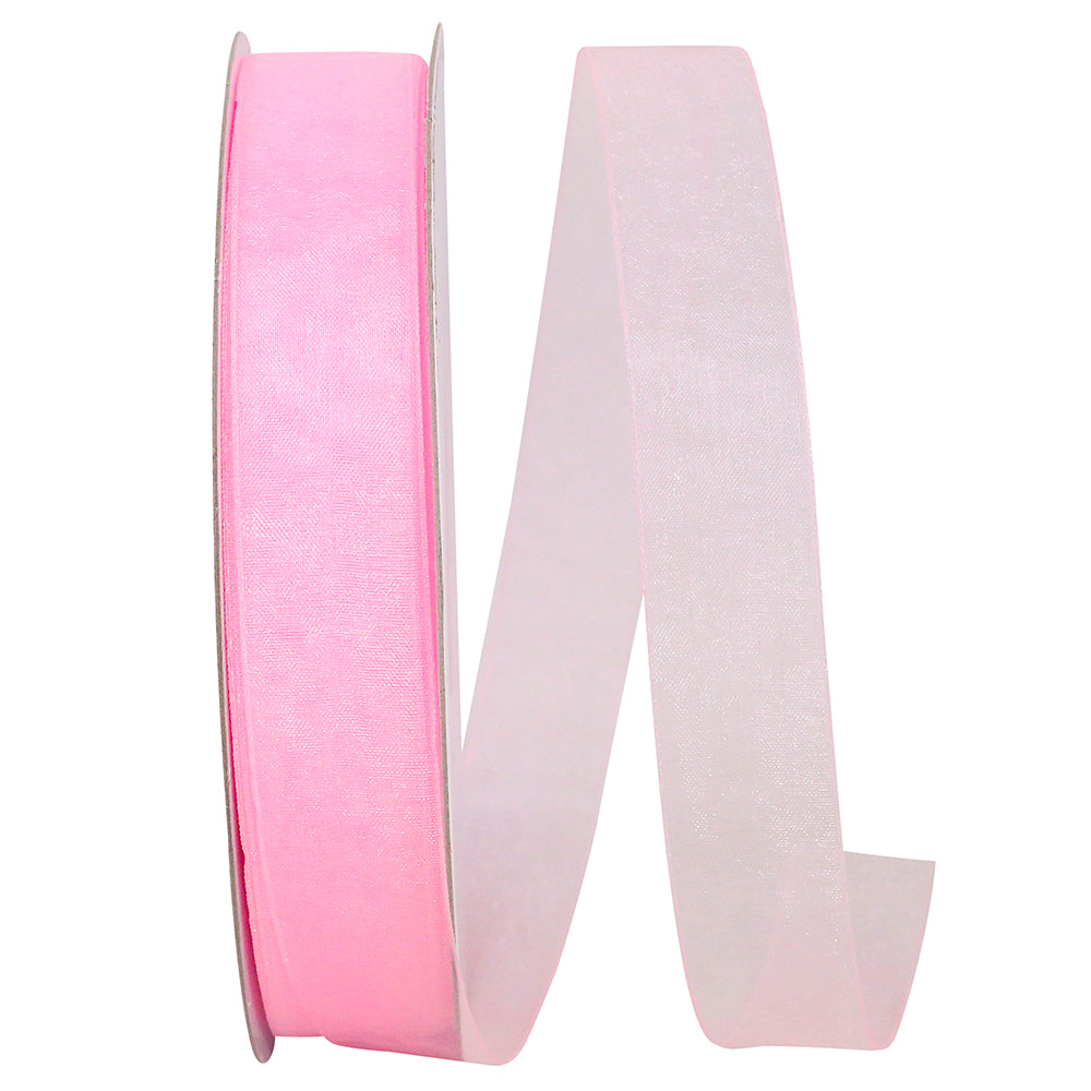 Chiffon Mono Sheer Ribbon Light 7/8 Inch for Wreaths