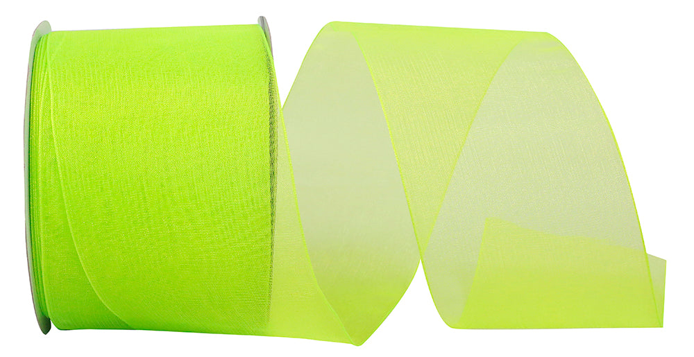 Citrus Chiffon Mono Sheer Ribbon 2-1/2 Inch for Bows