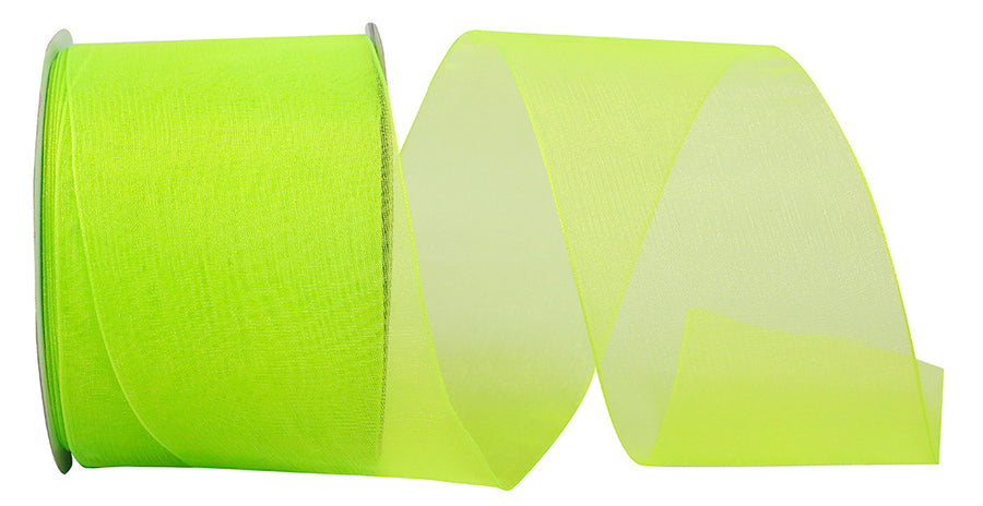 Citrus Chiffon Mono Sheer Ribbon 2-1/2 Inch for Bows
