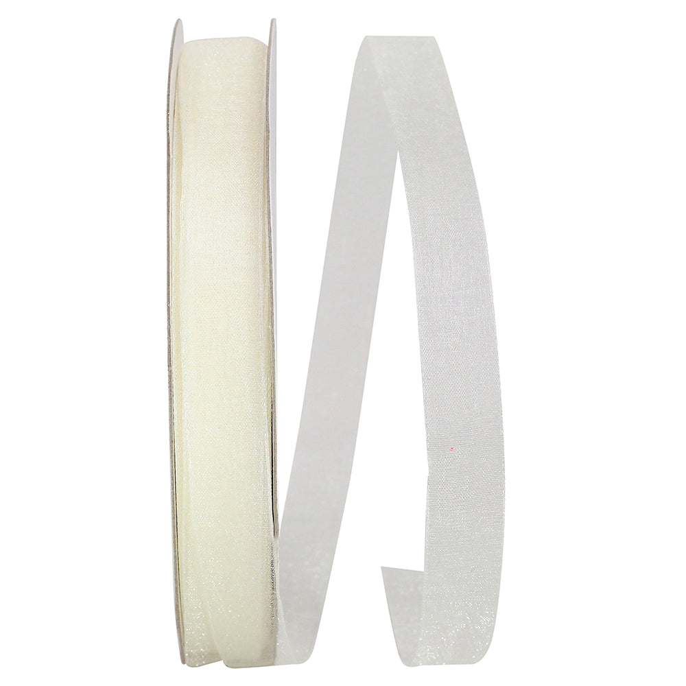 Chiffon Mono Sheer Ribbon Antique 5/8 Inch for Wreaths