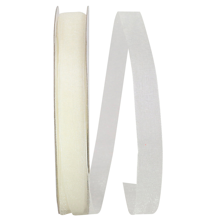 Chiffon Mono Sheer Ribbon Antique 5/8 Inch for Wreaths