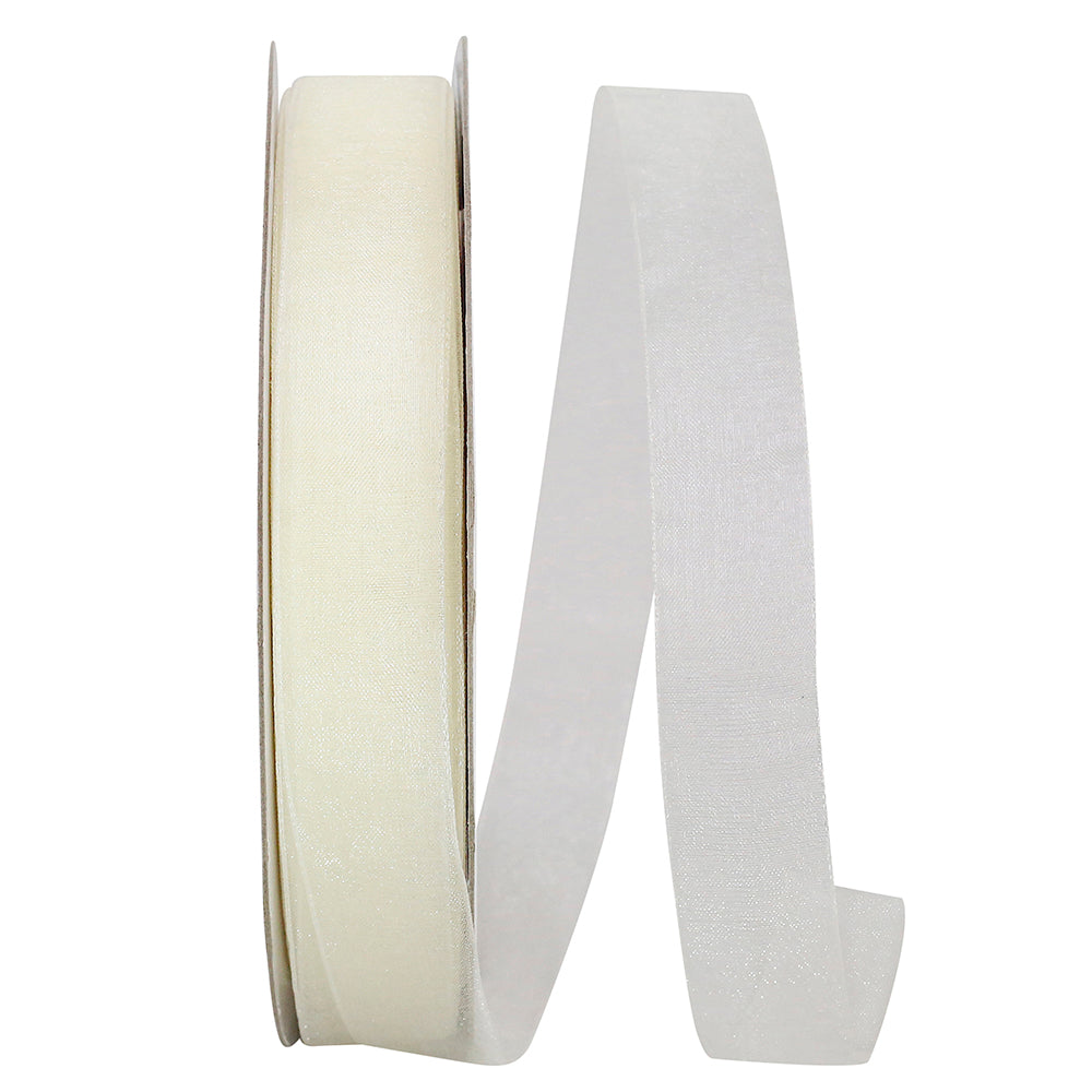 Chiffon Mono Sheer Ribbon Antique 7/8 Inch for Bows