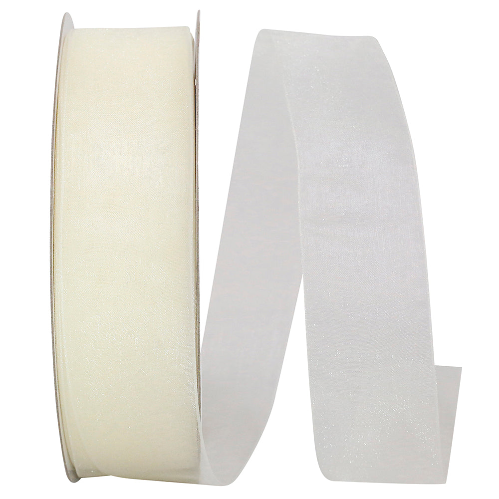 Chiffon Mono Sheer Ribbon Antique 1-1/2 Inch for Bows