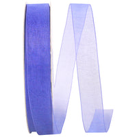Delphinium Chiffon Mono Sheer Ribbon 7/8 Inch 100Yds