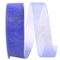 Chiffon Mono Sheer Ribbon Delphinium 1-1/2 Inch 100Yds
