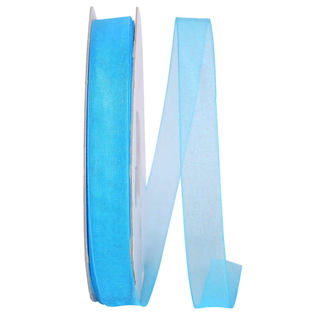 Chiffon Mono Sheer Ribbon 5/8 Inch Robins 100 Yards