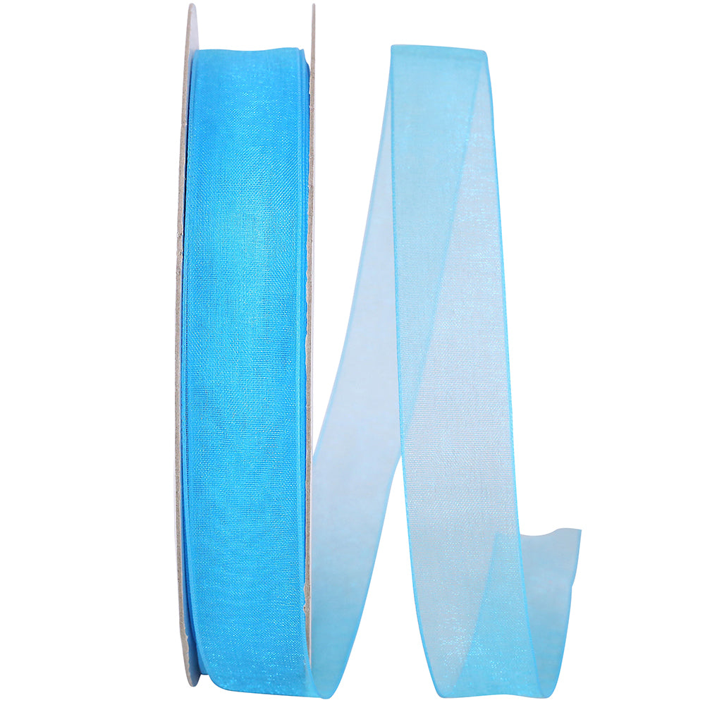 Chiffon Mono Sheer Ribbon Robins 7/8 Inch for Wreaths