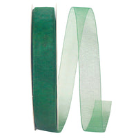 Chiffon Mono Sheer Ribbon Hunter 7/8 Inch for Wreaths