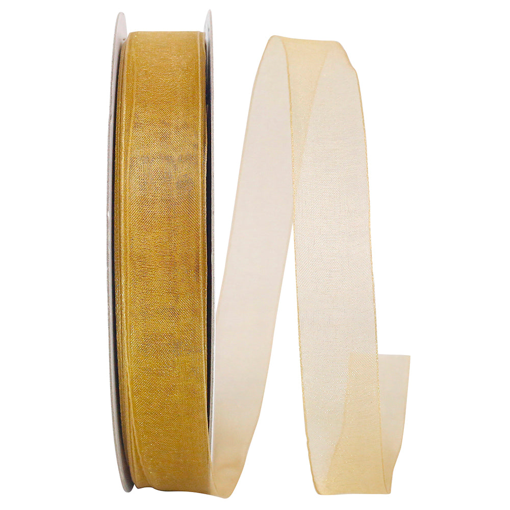 Chiffon Mono Sheer Ribbon Old 7/8 Inch for Wreaths