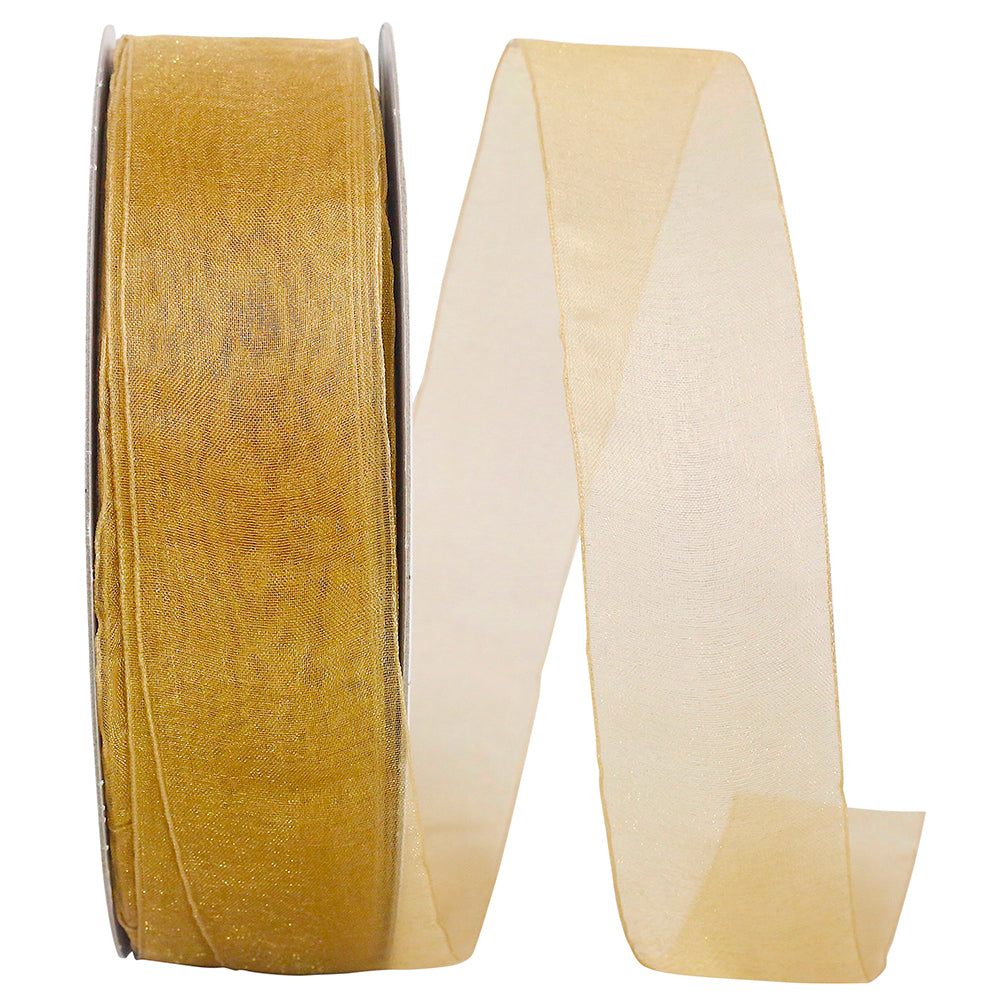 Chiffon Mono Sheer Ribbon Old 1-1/2 Inch for Wreaths