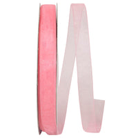 Chiffon Mono Sheer Ribbon Rose 5/8 Inch for Wreaths
