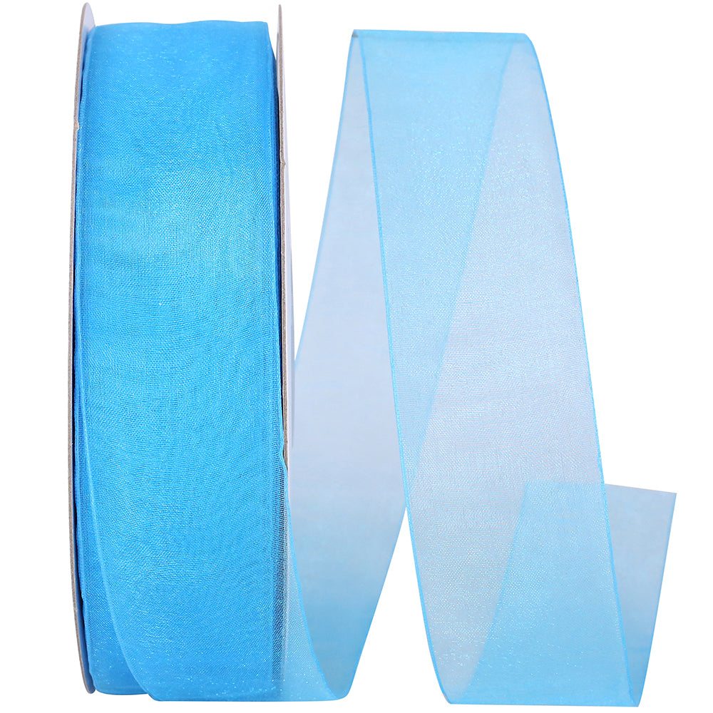 Chiffon Mono Sheer Ribbon Caribe 1-1/2 Inch for Bows