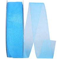 Chiffon Mono Sheer Ribbon Caribe 1-1/2 Inch for Bows