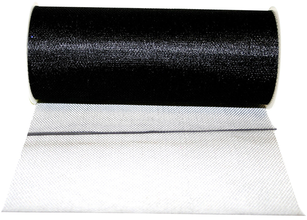 Black 6 Inch Tulle Standard Ribbon for Wreaths & Bows