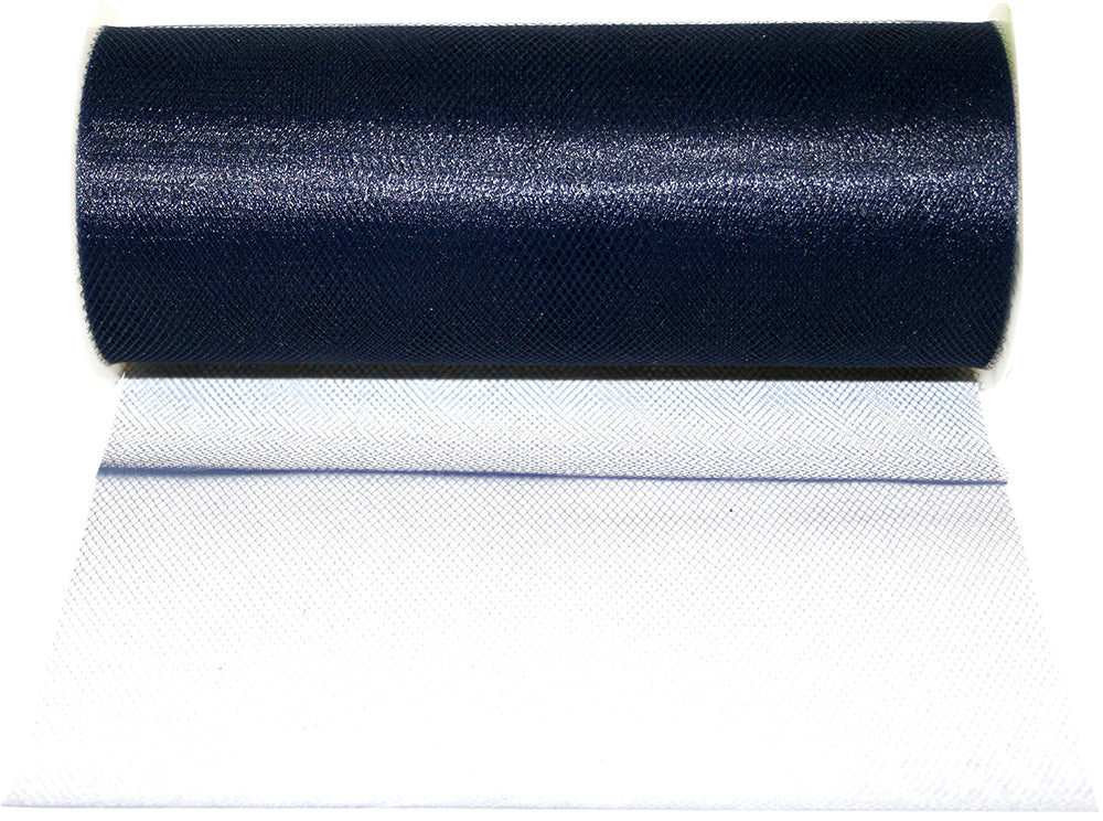 Navy 6 Inch Tulle Standard Ribbon for Wreaths & Bows