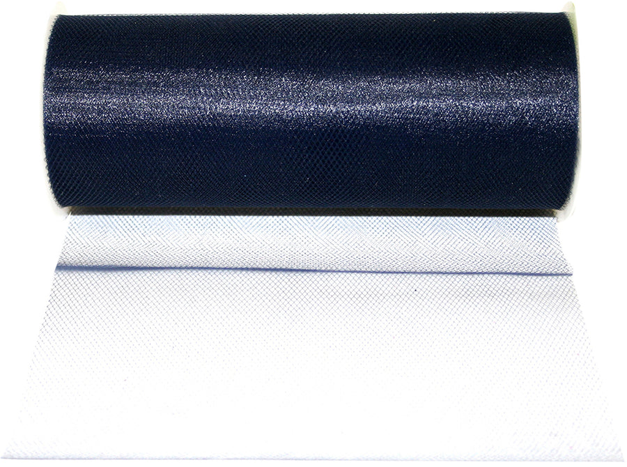 Navy 6 Inch Tulle Standard Ribbon for Wreaths & Bows