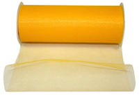 Yellow 6 Inch Tulle Standard Ribbon for Wreaths & Bows