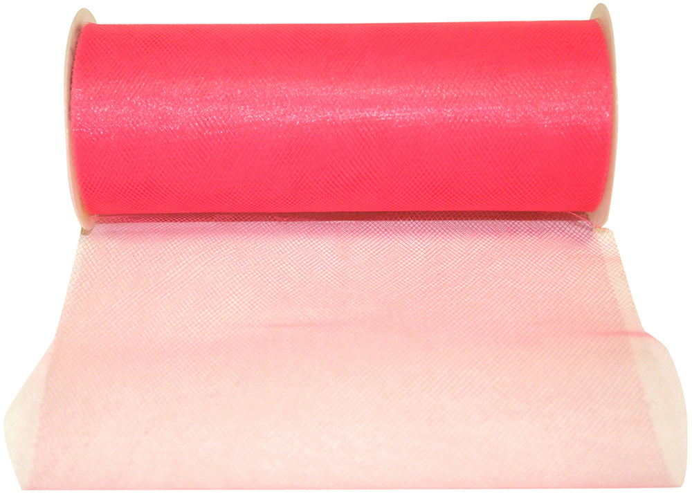 Salmon 6 Inch Tulle Standard Ribbon for Wreaths & Bows