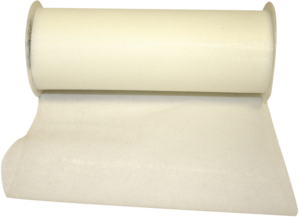 Ivory 6 Inch Tulle Standard Ribbon for Wreaths & Bows