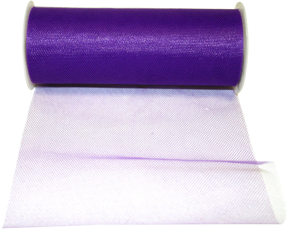 Grape 6 Inch Tulle Standard Ribbon for Wreaths & Bows