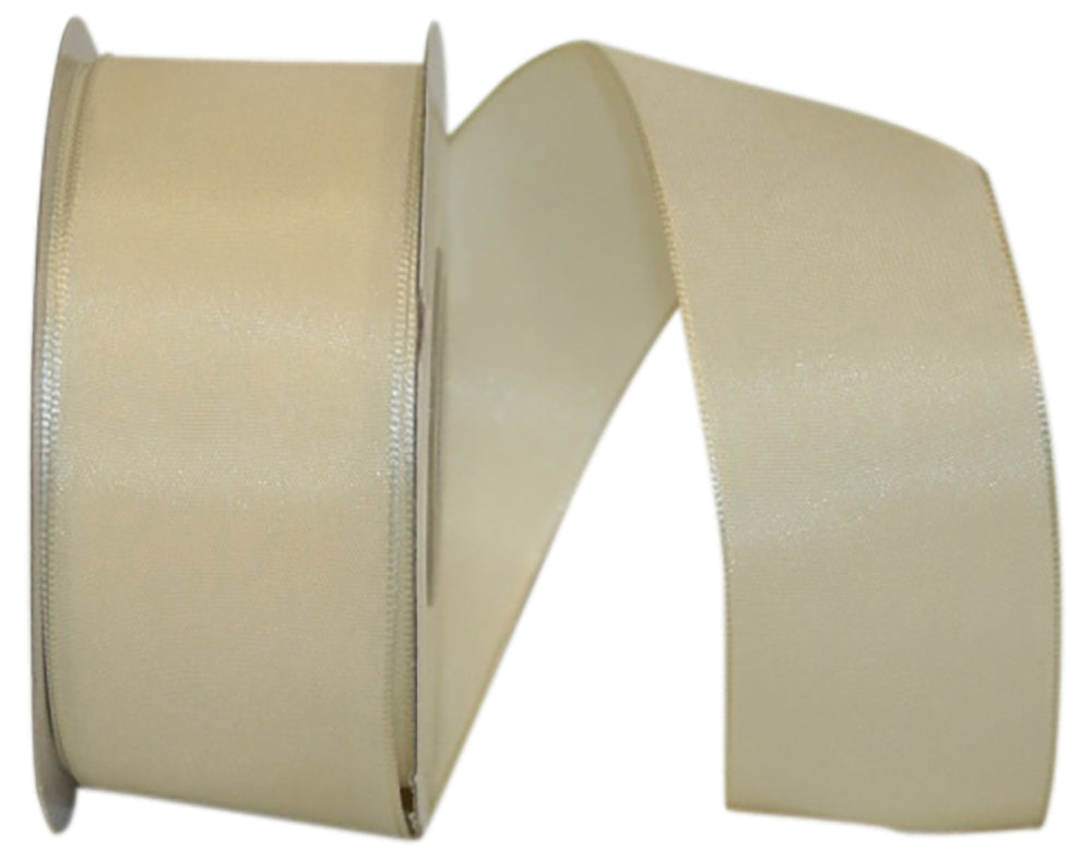 Ivory Rhapsody Taffeta Wired Edge Ribbon 1-1/2 Inch