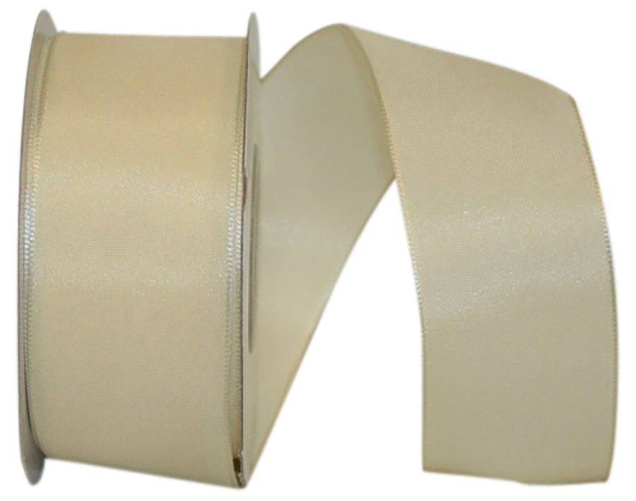 Ivory Rhapsody Taffeta Wired Edge Ribbon 1-1/2 Inch