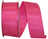 Rhapsody Taffeta Wired Edge Ribbon Hot Pink 1-1/2 Inch