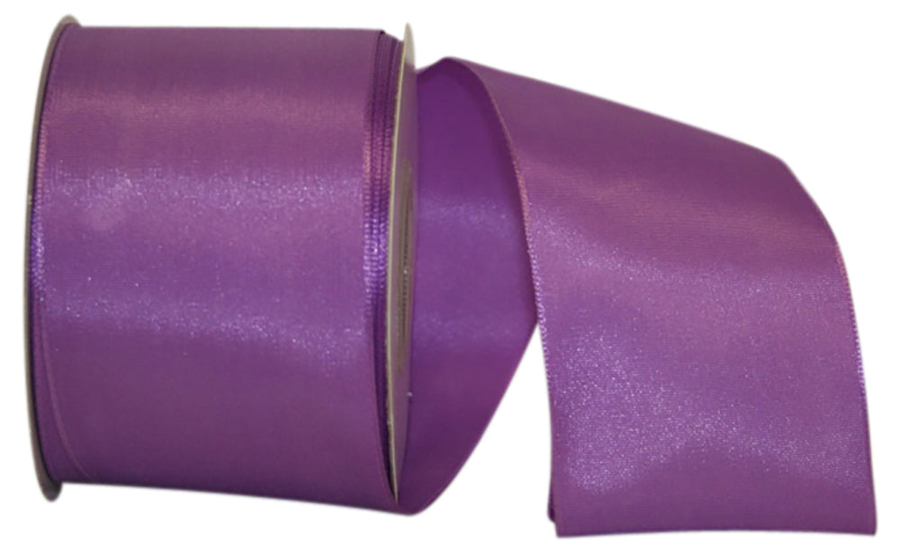 Rhapsody Taffeta Wired Edge Ribbon Grape 2-1/2 Inch