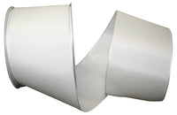 Rhapsody Taffeta Grace Wired Edge Ribbon White 2-1/2 Inch