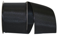 Black 2-1/2 Inch Rhapsody Taffeta Ribbon for Wreaths