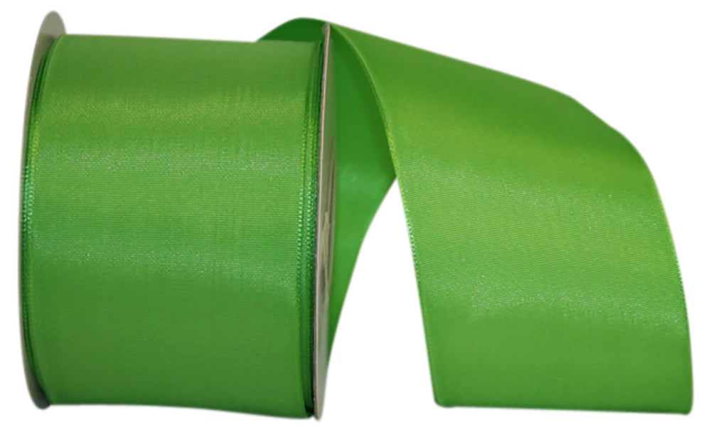 Rhapsody Taffeta Grace Wired Edge Ribbon Apple 2-1/2 Inch