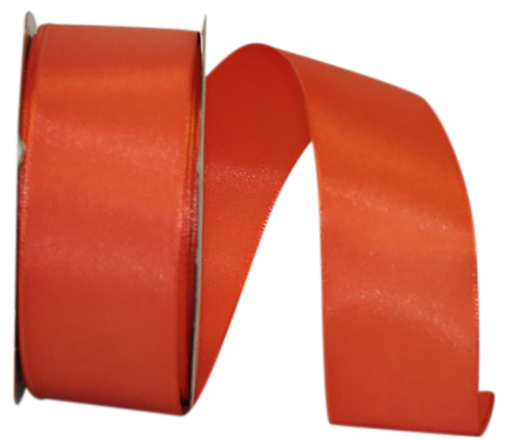 Rhapsody Taffeta Grace Wired Edge Ribbon Orange 1-1/2 Inch
