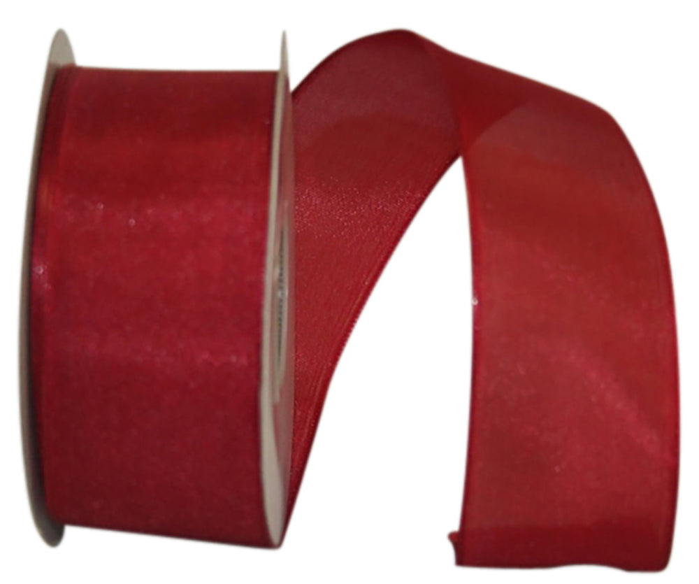 Red Rhapsody Taffeta Wired Edge Ribbon 1-1/2 Inch