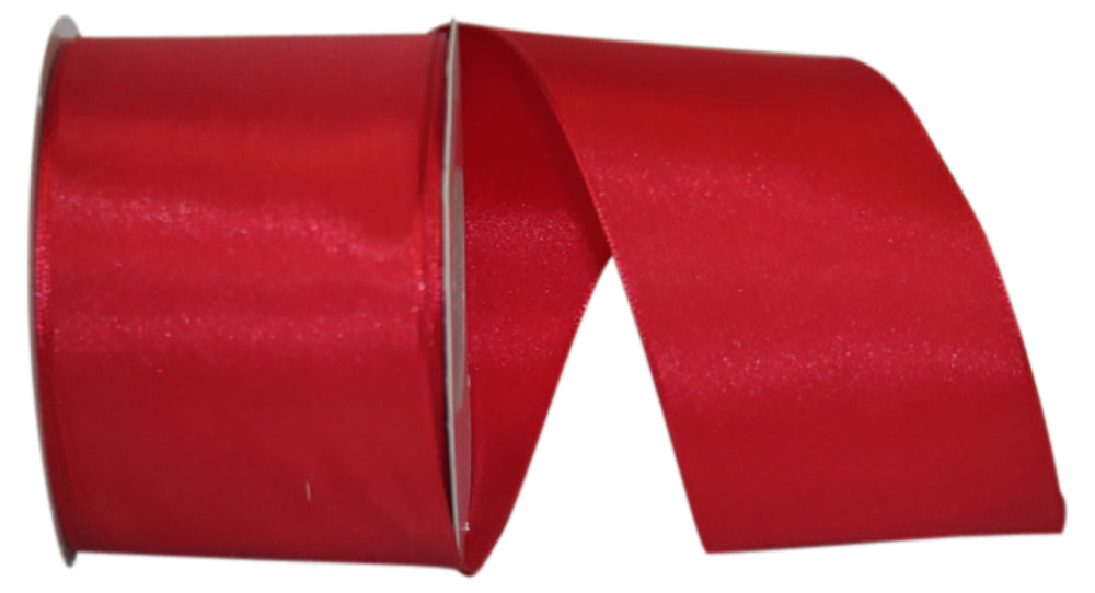 Red Rhapsody Taffeta Wired Edge Ribbon 2-1/2 Inch 25 Yards