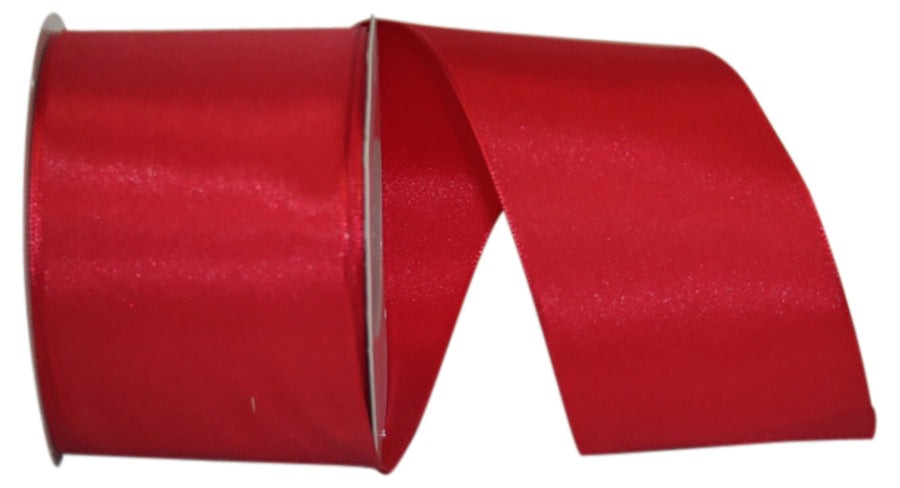 Red Rhapsody Taffeta Wired Edge Ribbon 2-1/2 Inch 25Yds
