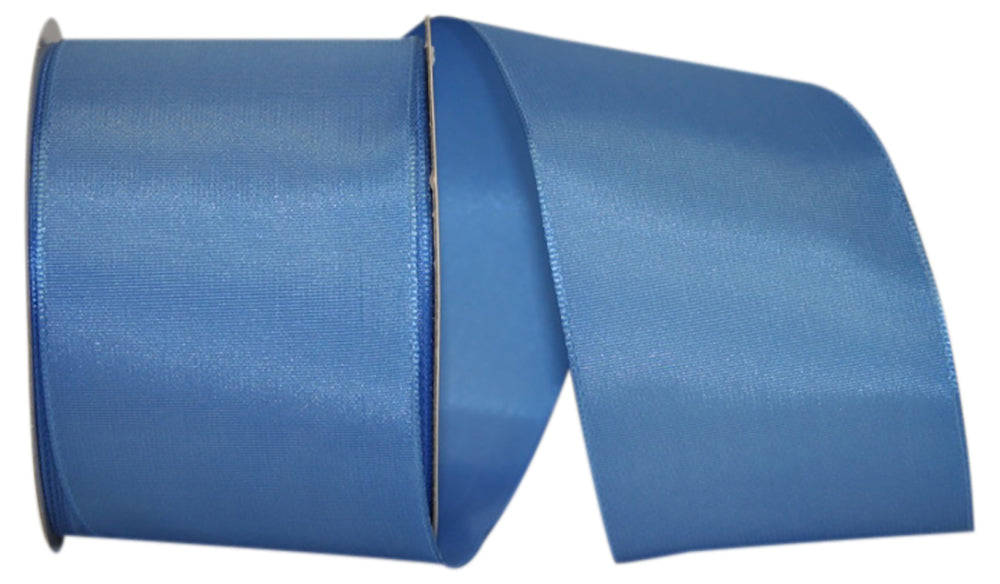 Rhapsody Taffeta Grace Wired Edge Ribbon Caribe 2-1/2 Inch