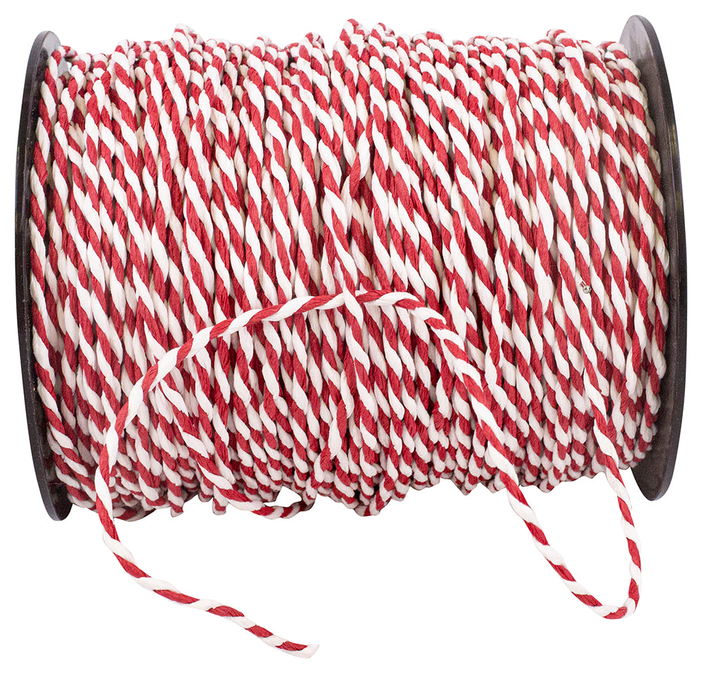 Red White 3 32 Inch Twisted Paper Cord