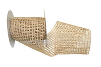 Jute Wired Edge Ribbon 4 Inch Natural for Wreaths and Bows