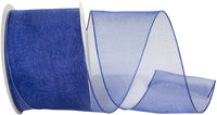 Royal 2-1 2 Inch Elegant Woven Sheer Wired Edge Ribbon for Wreaths & Bows