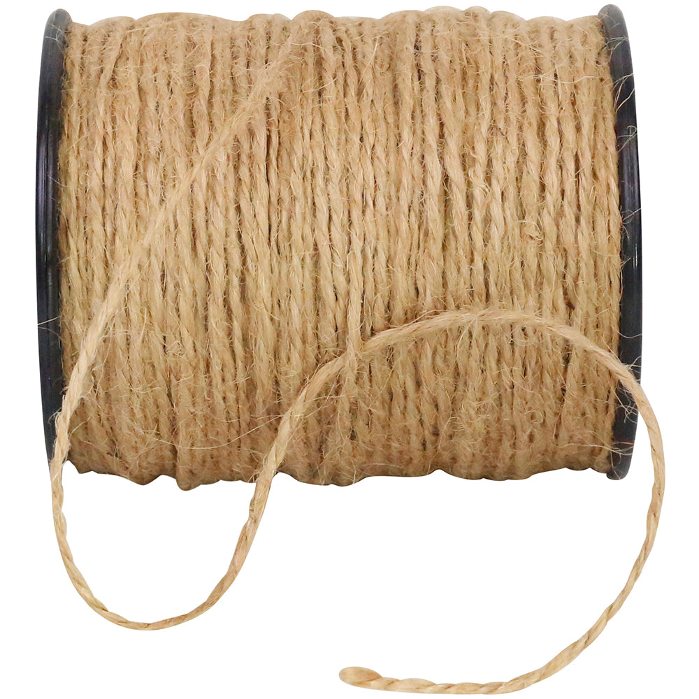 Natural Jute Cord 2.8 mm 100 Yards Firm Finish