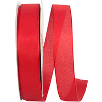 Red 7 8 Inch Linen Touch Mono Ribbon for Wreaths & Bows