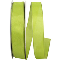 Green 7 8 Inch Linen Touch Mono Ribbon for Wreaths & Bows