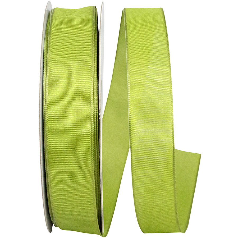 Green 7 8 Inch Linen Touch Mono Ribbon for Wreaths & Bows