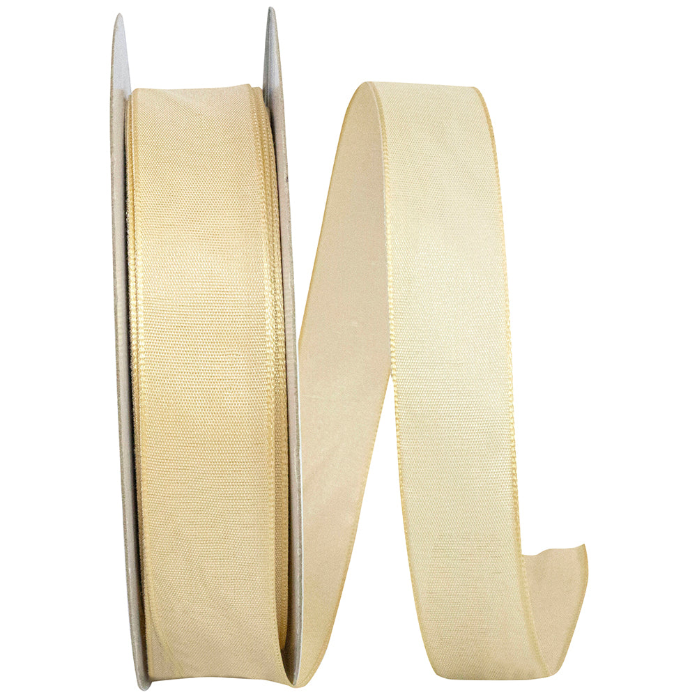 Natural 7 8 Inch Linen Touch Mono Ribbon for Wreaths & Bows