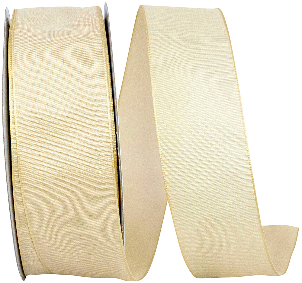 Natural 1-1 2 Inch Linen Touch Mono Ribbon for Wreaths & Bows