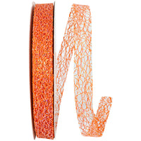 Glitter Web Mesh Ribbon Tropical 5/8 Inch for Wreaths